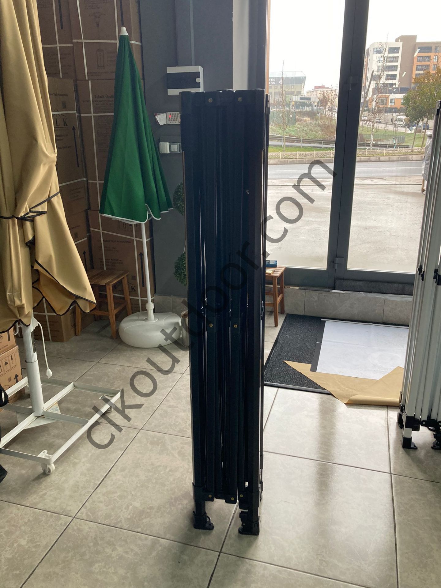 CLK 3x3 40 mm Garden Katlanabilir Tente Bahçe Çadır Yeşil Çardak Bungalow Serisi